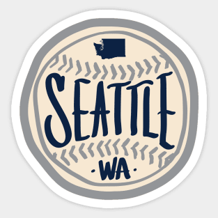 Seattle Washington Hand Drawn Script Design Sticker